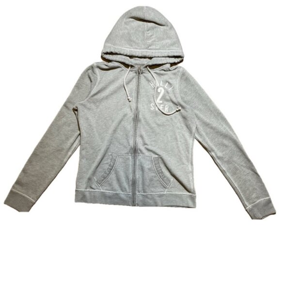 Hollister Hoodie Zip Up Sweater Medium - Picture 1 of 6